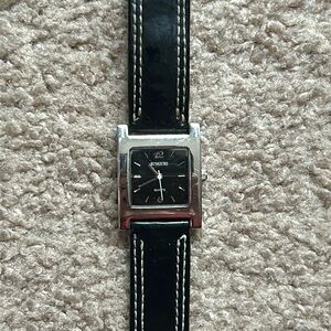 Rumors women’s vintage black/silver tank watch adjustable band one size‎
